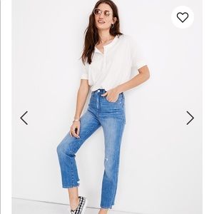 Madewell petite straight jeans size 36